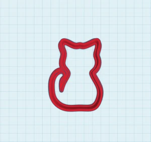 Sitting Cat Cookie Cutter, Perfect For A Cat Lover, Food Safe PLA, 3D Printed - Picture 1 of 1