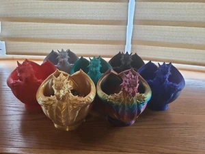 Dragon Bowl Planter Tabeltop Game Dungeons And Dragons Plants Dice Bowl - Picture 1 of 11