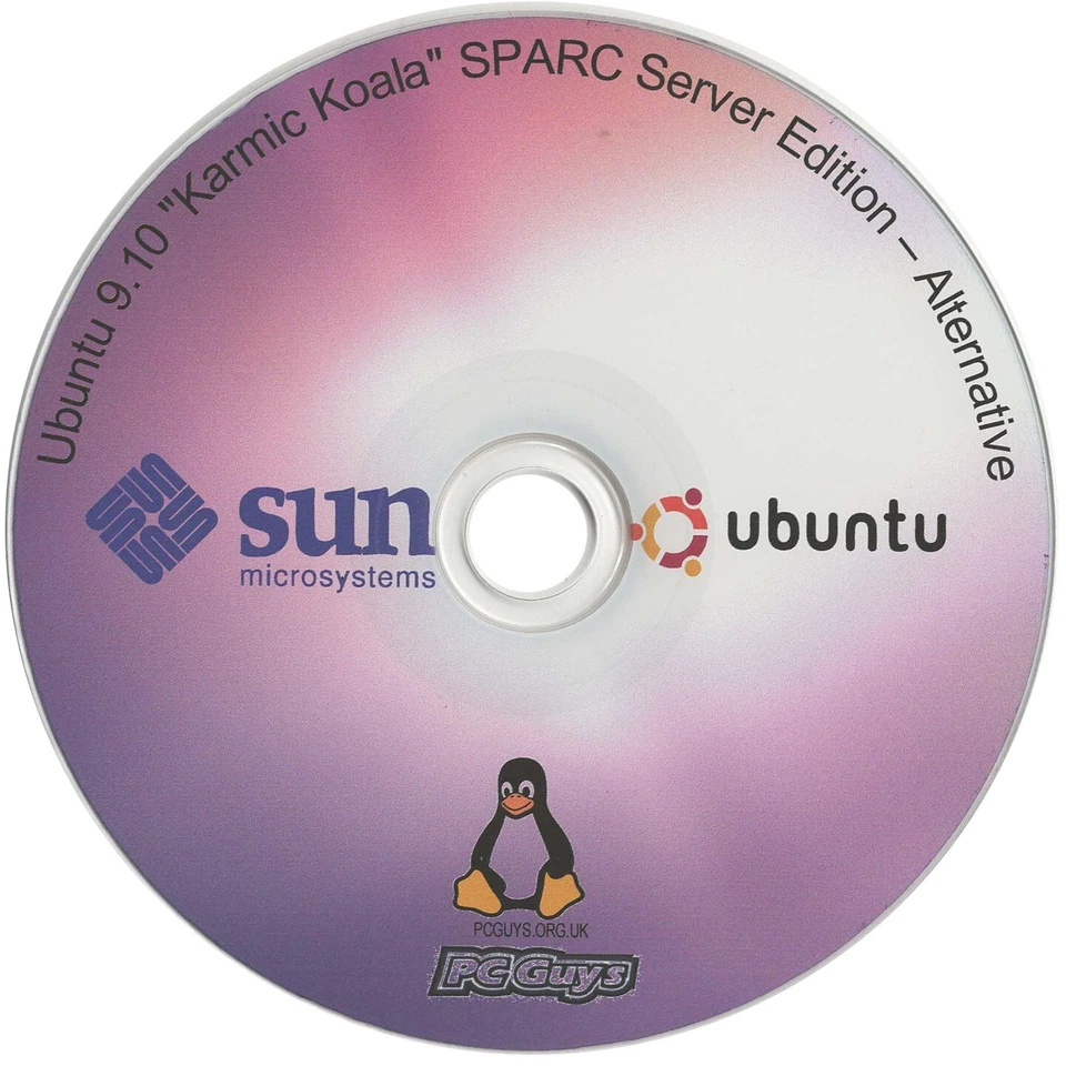 Ubuntu 9.10 Karmic Koala SPARC Server Alternative CD Sun Ultra Enterprise Blade - Image 1 of 1