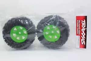Traxxas 7774 G Reifen auf Felge GRÜN 2 Stück 8S X-Maxx NEU OVP - Bild 1 von 7