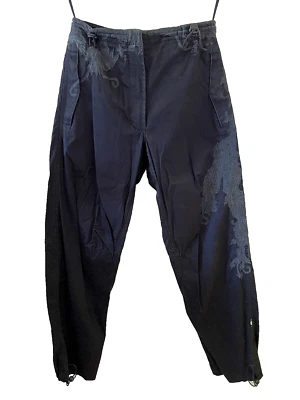 1999-2000 Maharishi Original Black Snopants w/ Dragon Embroidery-Unisex UK Sz 6 - Image 1 of 4