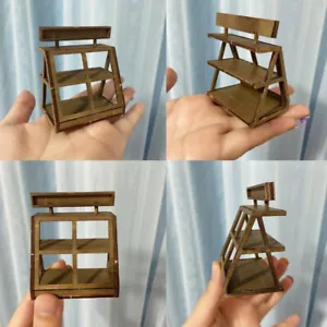 Escala 1:12 Casa de Muñecas Miniatura Retro Inacabado Soporte para Pasteles Muebles de Madera - Imagen 1 de 7