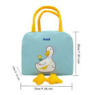 Easy To Clean Daily Cartoon Duck Reusable Oxford Cloth Portable Lunch Bag Cute