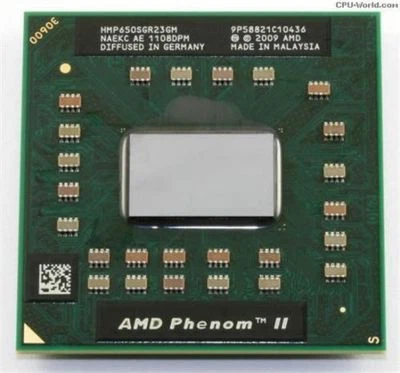 AMD Phenom II X2 P650 2.6GHz 2MB s1 LP HMP650SGR23GM Laptop CPU - Image 1 of 4