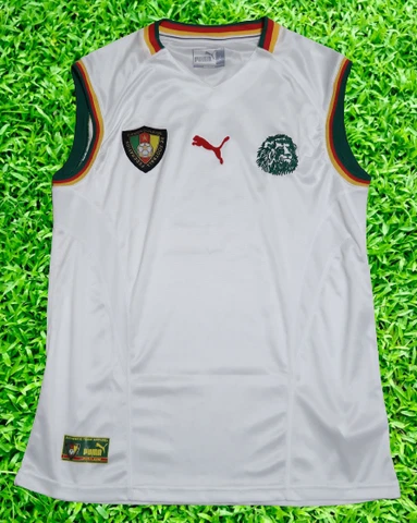 Cameroon Soccer Jersey Football Shirt 100% Original Size L 2002 World Cup Away Cover