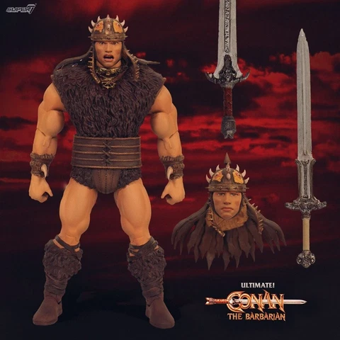 Conan The Barbarian Ultimates Action Figure Conan 7 1/8in Super7 Cover