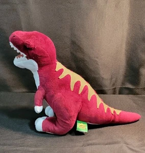Dinosaurio Wild Republic Tyrannosaurus Rex T-Rex Peluche Suave Borgoña Rojo Verde 10" - Imagen 1 de 9