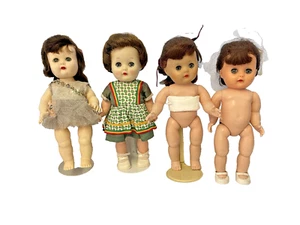 Vintage Nancy Ann Girl Dolls 10" Tall Set of 4 Dolls - Picture 1 of 23