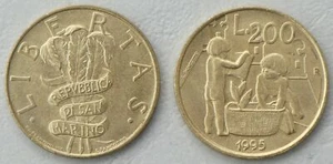 San Marino 200 Lire 1995 P329 Uncirculated - Picture 1 of 1