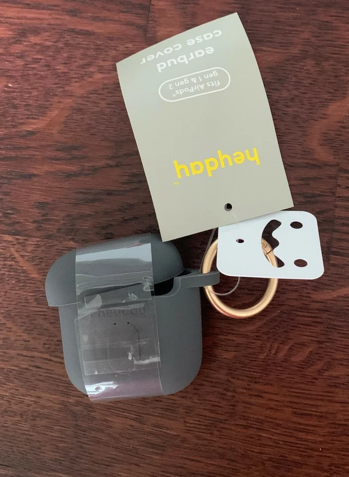 New Heyday Airpod Silicone Case with Clip key ring - Shadow Gray - Image 1 of 1