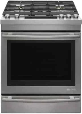 JennAir JGS1450FS Euro-Style Series 30 pulgadas cocina de gas deslizable con acabado DuraFinish Foto 1 de 4