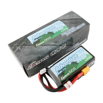 Gens Ace 11.4V 3600mAh 3S 60C Adventure Lipo RC Car Crawler Truck Battery XT60 - Image 1 of 4