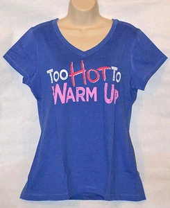 Tek Gear Women's Workout T-shirt Wicking V-neck Sport Tee Blue NWT - Picture 1 of 1