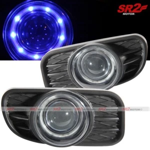 Lámpara de conducción proyector con bisel halo LED DRL azul para Jeep Grand Cherokee 99-03 - Imagen 1 de 2
