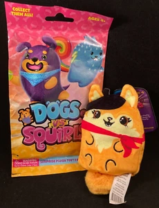 Dogs vs Squirls - Zoey #012 - Pomeranian - Bean Bag Plush - Purple Wave - Picture 1 of 4