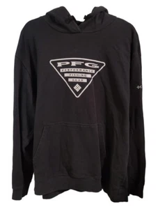 Columbia PFG Black Pullover Hoodie Sweater Sweatshirt Adult Size 2XL - Picture 1 of 7