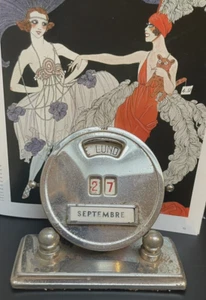 ART DECO MISTRAL Stainless Steel Office Dater Perpetual Calendar - Picture 1 of 9