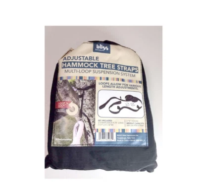 Bliss Hammock Multi-loop Suspension Hanging System Adjustable Tree Straps - Image 1 of 4