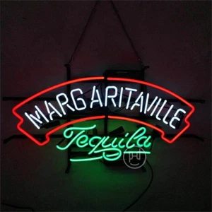 Margaritaville Tequila Neon Sign Light 24"x13" Beer Bar Pub Bistro Wall Decor  - Picture 1 of 1
