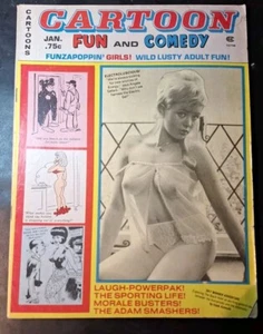 CARTOONS Fun And Comedy Risque Bill WARD Comic Art & Nudes Jan 1978 - Picture 1 of 4