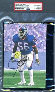Lawrence Taylor PSA DNA Slabbed Signed Goal Line Art Card Autograph GLAC - Picture 1 of 1