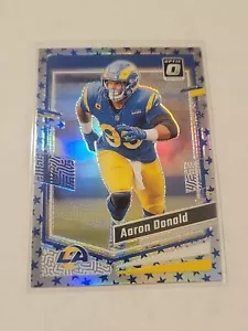 2023 Donruss Optic Aaron Donald Star Emoji Silver Los Angeles Rams - Picture 1 of 2