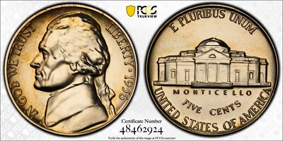 1956 5C Proof Jefferson Nickel PCGS PR 67 DDO FS-102 - Image 1 of 3