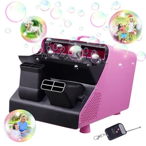 Remote Control Bubble Machine Automatic Bubble Blower Bubble Maker Adjustable - Picture 1 of 14
