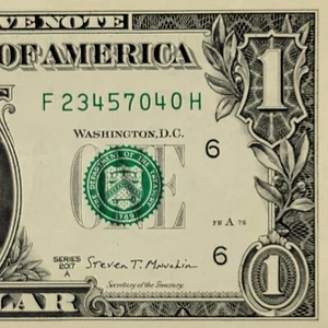 Escalera de cuatro dígitos elegante número de serie un dólar F23457040H FW dos pares - Imagen 1 de 8