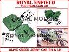 Royal Enfield "GREEN JERRY CAN RH & LH" For Himalayan 411 - Express Shipping