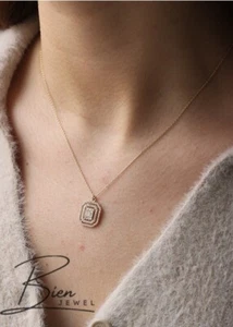 Collana oro doppia fila baguette 0,072 once - Foto 1 di 3