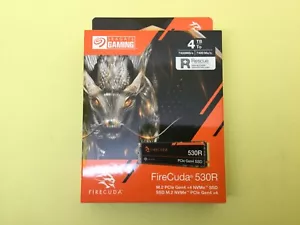 Seagate FireCuda 530R 4TB NVMe PCIe Gen4 ×4 M.2 2280 SSD ZP4000GM3A063 New - Picture 1 of 3