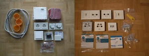 Konvolut Elektroinstallation Steckdosen Wago-Klemmen DVB-C Telefon Dose Splitter - Bild 1 von 11