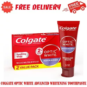 Colgate Optic White Advanced Hydrogen Peroxide Whitening Toothpaste, 2 Pack - Picture 1 of 7