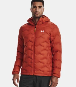 Under Armour UA Men’s Lightweight Down Jacket Orange- Chili Size XL 1373461 620 - Picture 1 of 7