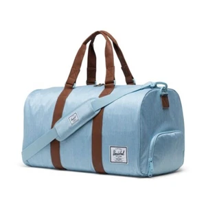 Hershel Supply Co. Novel Duffle in Light Denim Crosshatch- Rare Retired Color - Picture 1 of 4