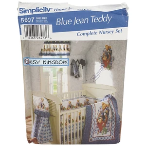 SIMPLICITY 5607 Daisy Kingdom Baby Nursery Teddy Vtg Sewing Pattern 2003 USA UC - Picture 1 of 10