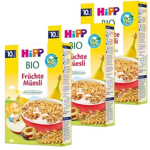 3x 200g Hipp Kinder Früchte Müsli Müesli ohne Zuckerzusatz Bio ab 10. Monat - Bild 1 von 5