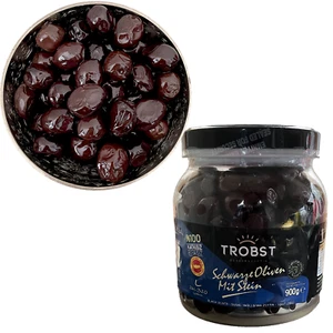 TROBST Schwarze Oliven 900 g Large - Bild 1 von 3