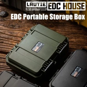 LAUTIE Caja de Almacenamiento Portátil Impermeable ABS A Prueba de Golpes Deslizante Contenedor EDC - Imagen 1 de 26