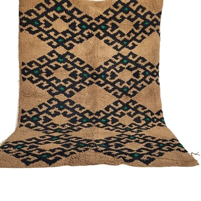 Tapete bege vintage marroquino Boujaad feito à mão tapete berbere oriental kilim azilal - Imagem 1 de 4