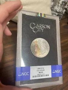 RAINBOW 1884 CC MORGAN SILVER DOLLAR NGC MS65 GSA - Bild 1 von 4