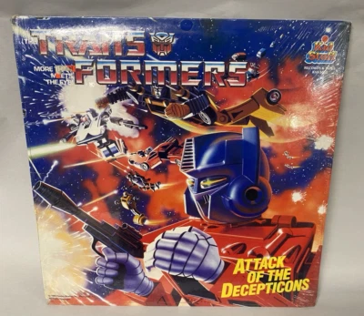 1985 Transformers Attack Of The Decepticons LP Vinyl Record SEALED NEVER OPENED - Image 1 of 2