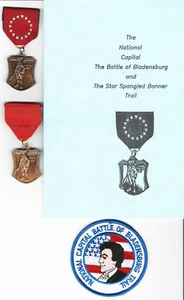 BOY SCOUT BATTLE OF BLANDENSBURG TRAIL MEDAL 2 DIFF, PP & GUIDE LOT MD - Picture 1 of 1