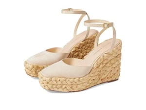 Loeffler Randall Tallulah cremefarbene Espadrille Keile Gr. 9 - Bild 1 von 11