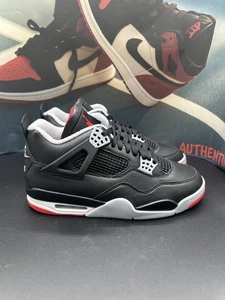 Size 10 - Air Jordan 4 Retro Bred Reimagined - Picture 1 of 8
