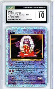 Pokemon Jynx #26 Legendary Collection Reverse Holo CGC 10 Gem Mint - Picture 1 of 2