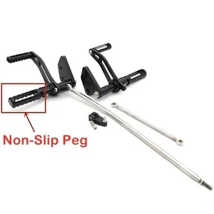 Non-Slip Forward Controls Footpegs for Harley Dyna Low Rider Street Bob FXDBP - Picture 1 of 6