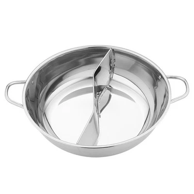  Pentola a induzione calda in acciaio inossidabile pentola calda con pentola - Immagine 1 di 4