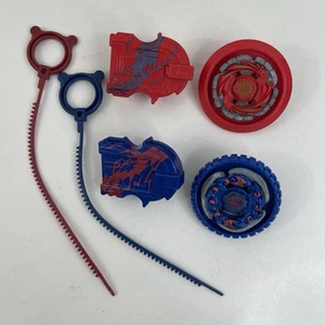 Beyblade Metal Masters Red Cyclone Herculeo & Spiral Fox Destroyer Dome Set READ - Picture 1 of 11